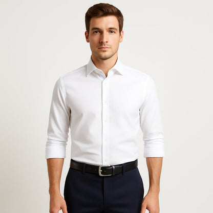 Cinturón de cuero resistente estilo vintage para hombre