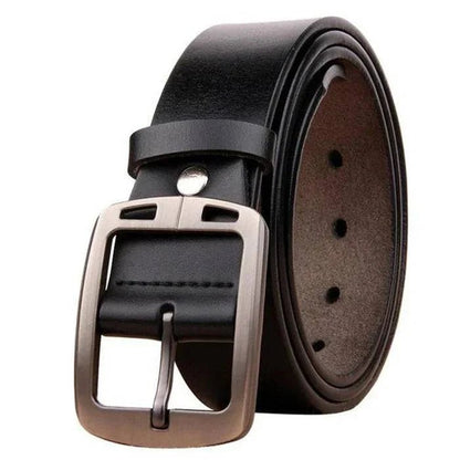 Cinturón de cuero resistente estilo vintage para hombre