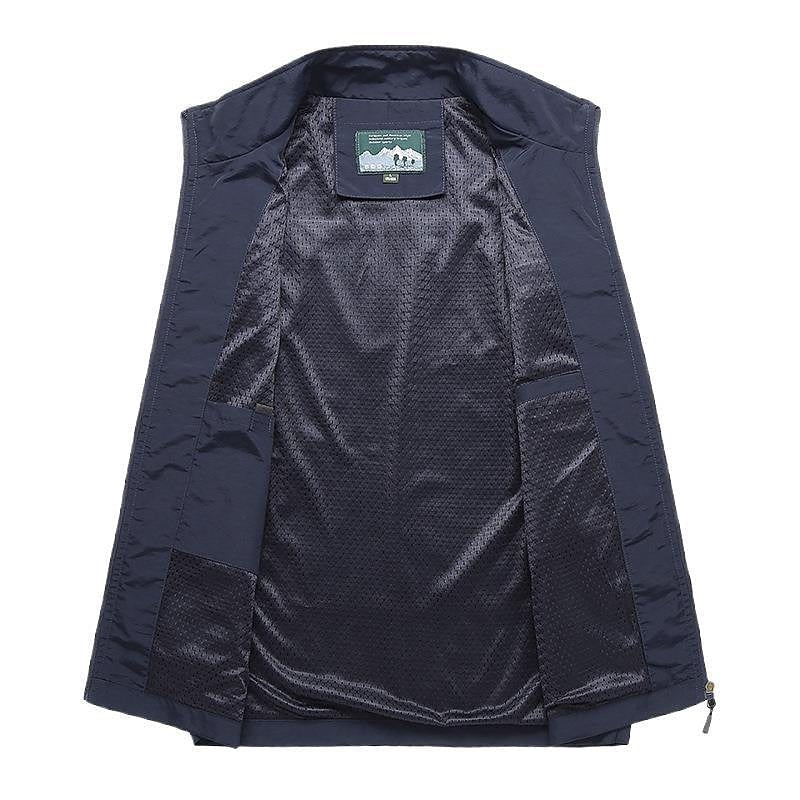 Chaleco de traje slim fit con bolsillos de solapa para hombre