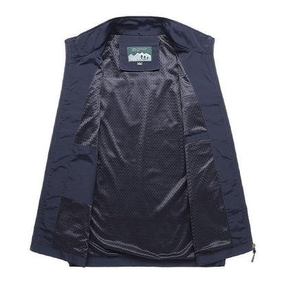 Chaleco de traje slim fit con bolsillos de solapa para hombre