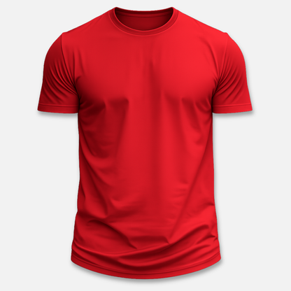 Camiseta de acabado limpio con cuello redondo para hombres