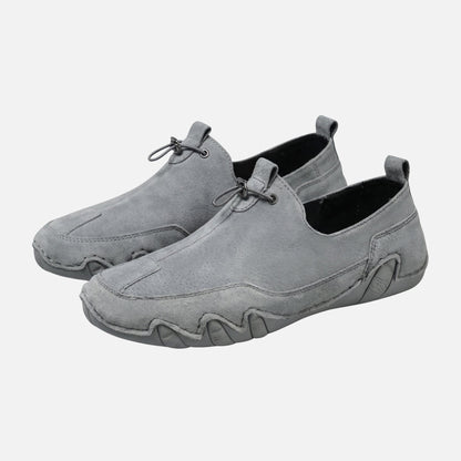 Zapatillas slip-on con cordones elásticos y suela de goma para hombre