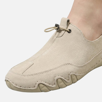 Zapatillas slip-on con cordones elásticos y suela de goma para hombre