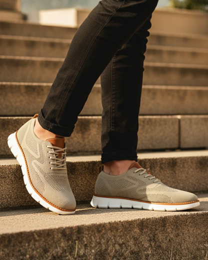 Zapatillas deportivas con cordones y suela antideslizante para hombre