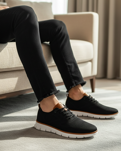 Zapatillas deportivas con cordones y suela antideslizante para hombre