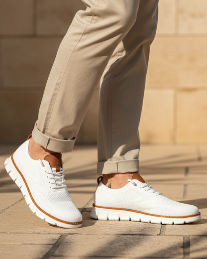 Zapatillas deportivas con cordones y suela antideslizante para hombre