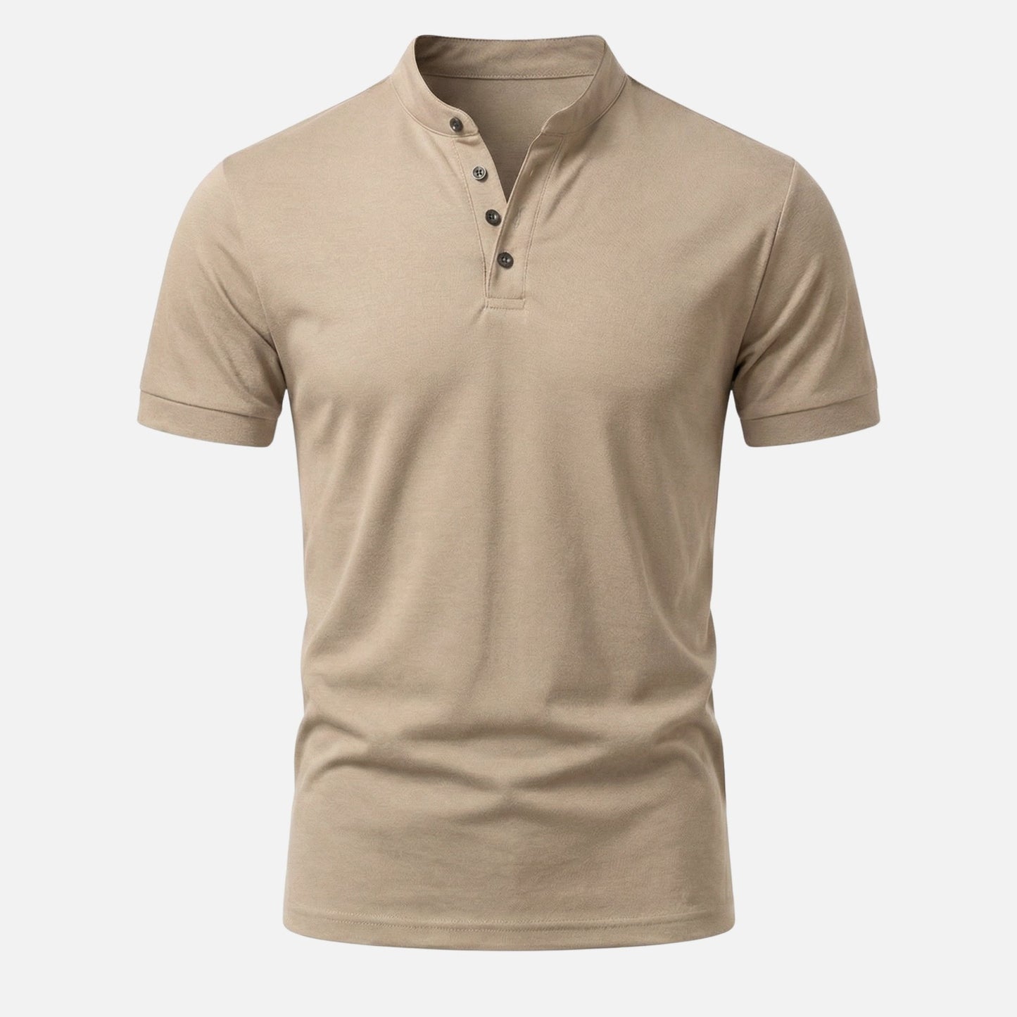 Camiseta slim fit de jersey con cuello alto para hombre