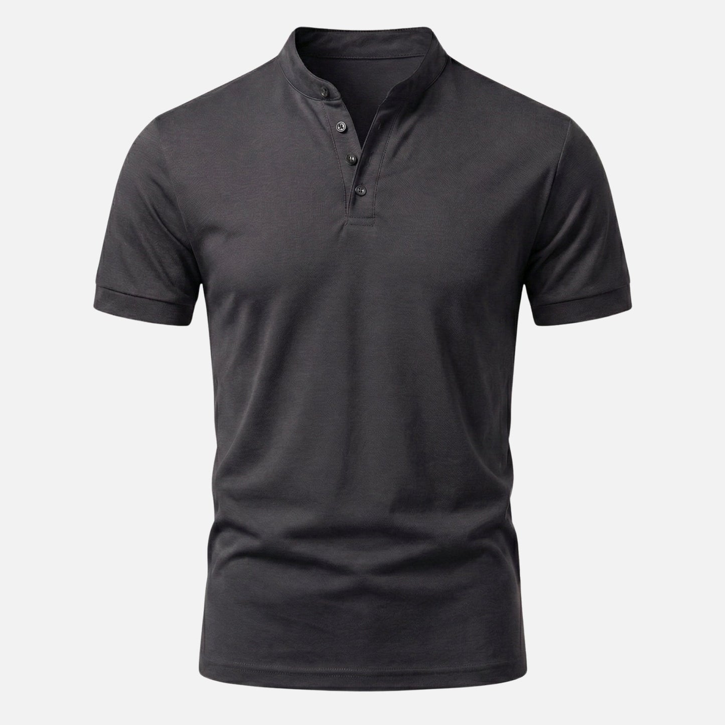 Camiseta slim fit de jersey con cuello alto para hombre