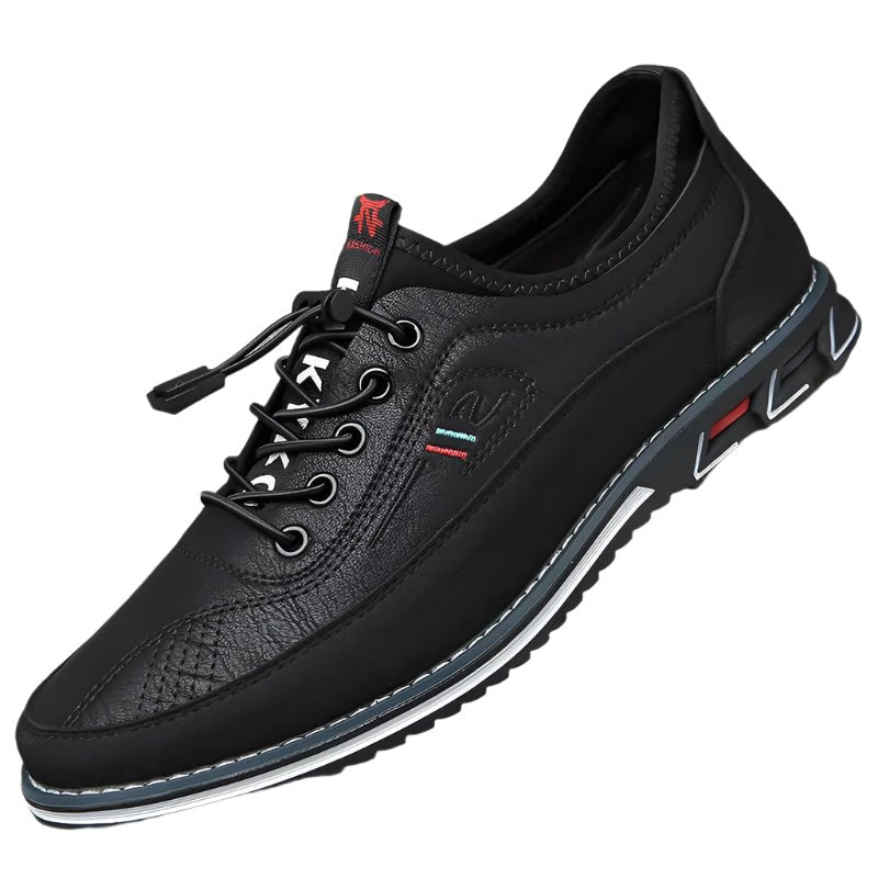 Zapatillas deportivas de cuero liso para hombre