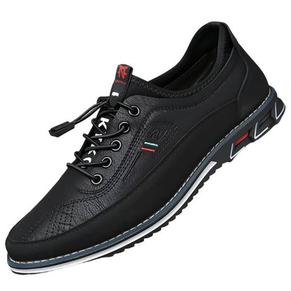 Zapatillas deportivas de cuero liso para hombre