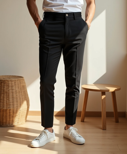 Pantalón stretch de corte ajustado para caballeros