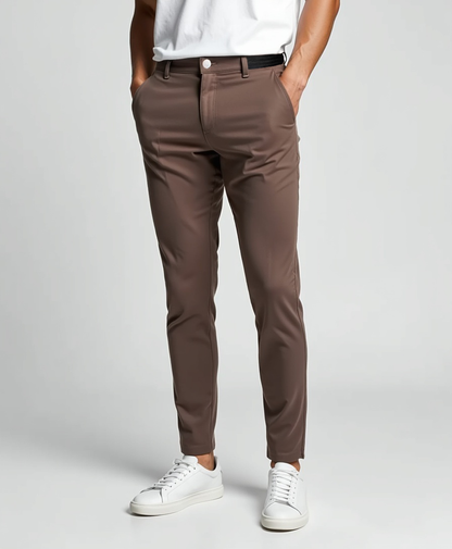 Pantalón stretch de corte ajustado para caballeros