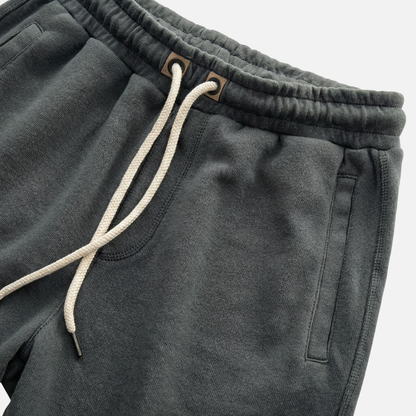 Shorts de algodón de punto – Corte relajado con cordón para hombre
