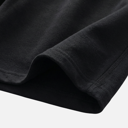 Shorts de algodón de punto – Corte relajado con cordón para hombre
