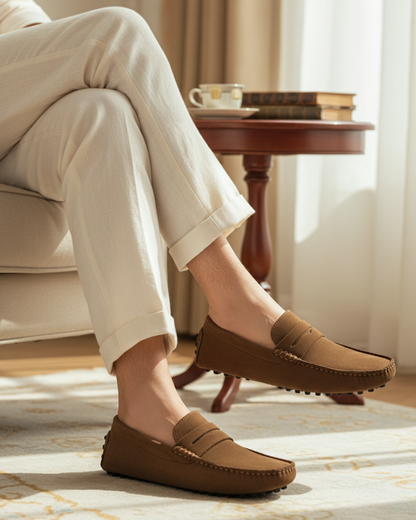 Mocasines estructurados de ante – Comodidad diaria para hombre