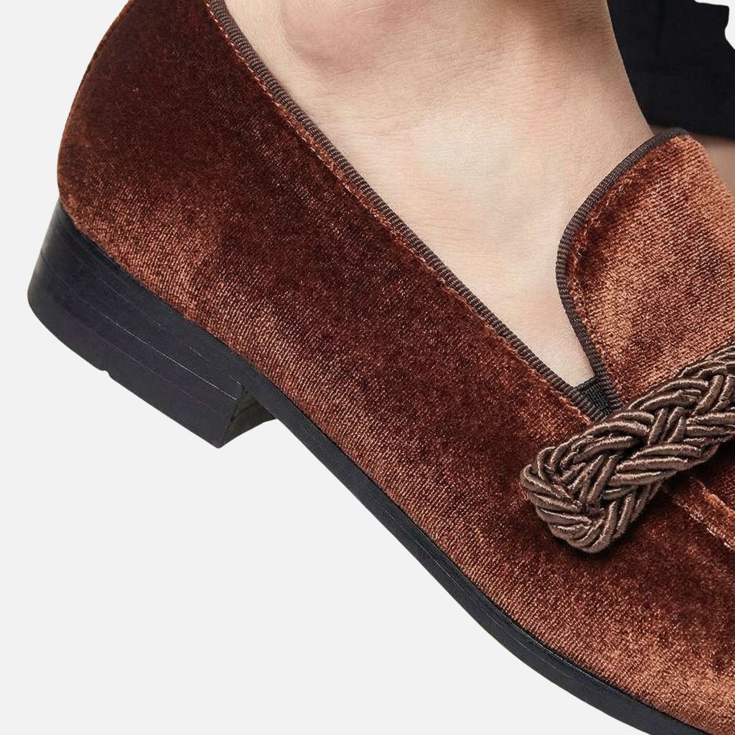 Mocasines veganos de ante con comodidad diaria transpirable para hombre
