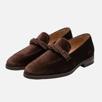 Mocasines veganos de ante con comodidad diaria transpirable para hombre