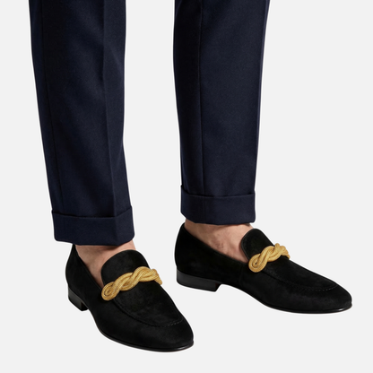 Mocasines veganos de ante con comodidad diaria transpirable para hombre