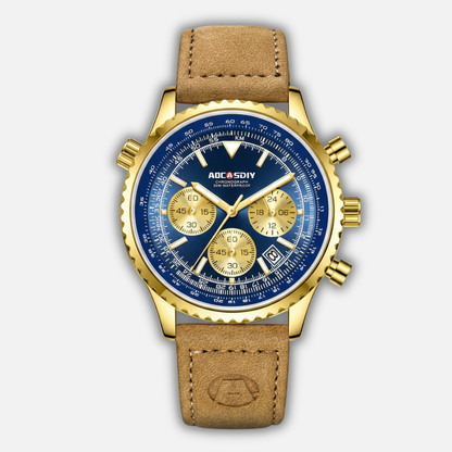 Reloj cronógrafo impermeable con múltiples esferas para hombres