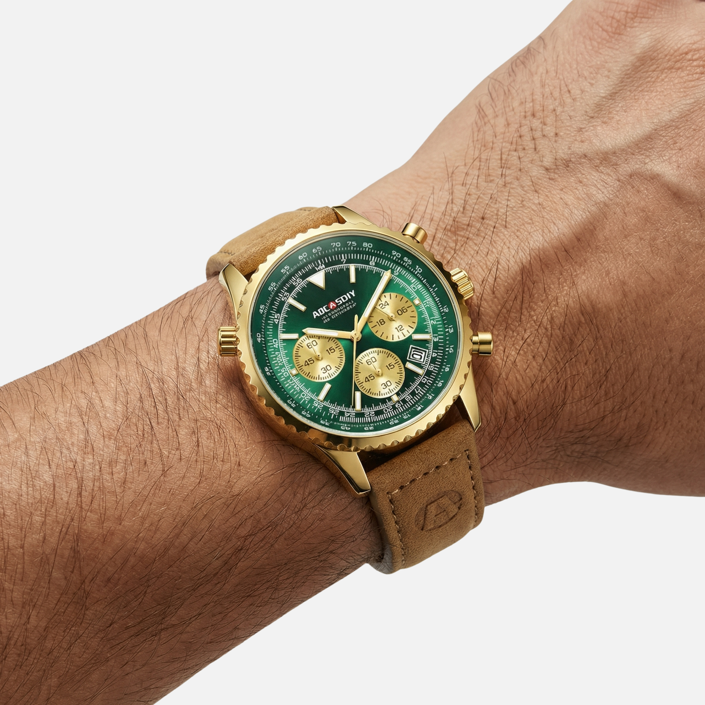 Reloj cronógrafo impermeable con múltiples esferas para hombres