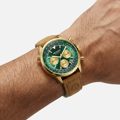 Reloj cronógrafo impermeable con múltiples esferas para hombres