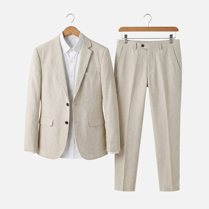 Traje de tejido estructurado de dos piezas – chaqueta y pantalón para hombre