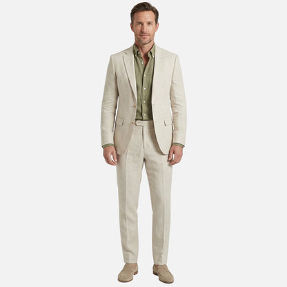 Traje de tejido estructurado de dos piezas – chaqueta y pantalón para hombre