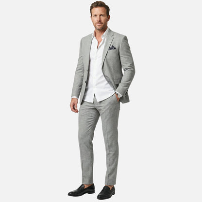Traje de tejido estructurado de dos piezas – chaqueta y pantalón para hombre