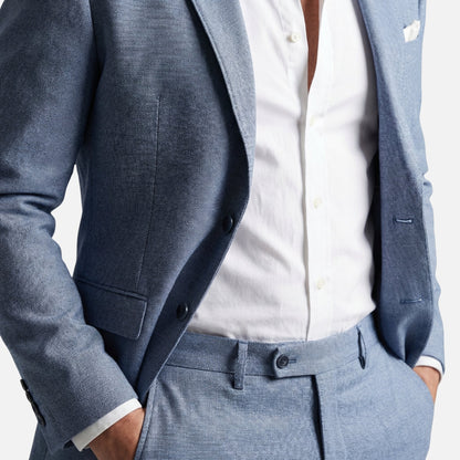 Traje de tejido estructurado de dos piezas – chaqueta y pantalón para hombre