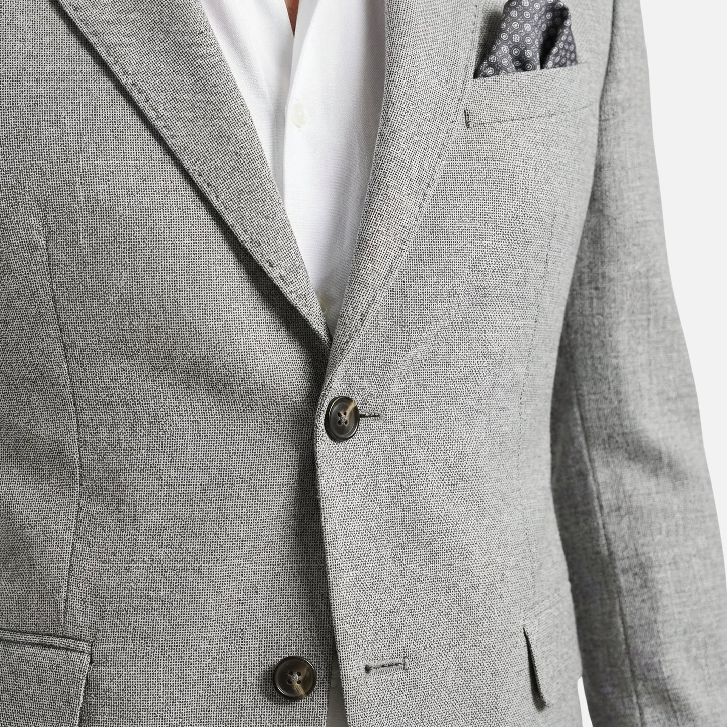 Traje de tejido estructurado de dos piezas – chaqueta y pantalón para hombre