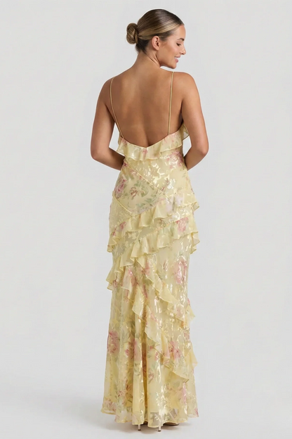 Luna Ethereal | Vestido Maxi de Volantes