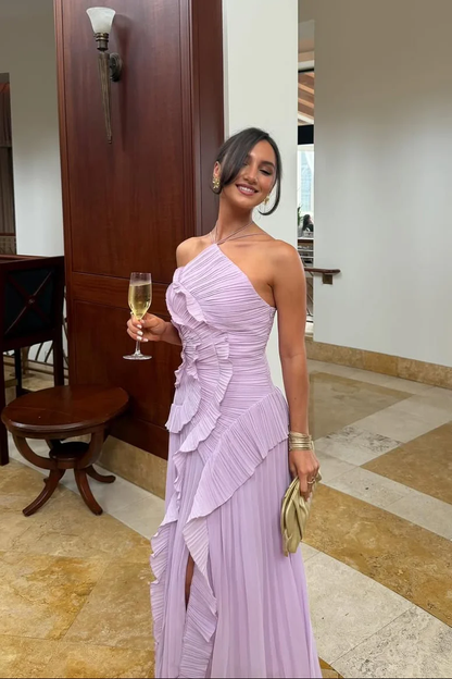 Eliza Vestido Volantes Plisados