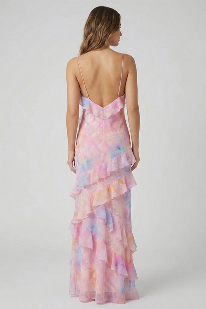 Luna Ethereal | Vestido Maxi de Volantes