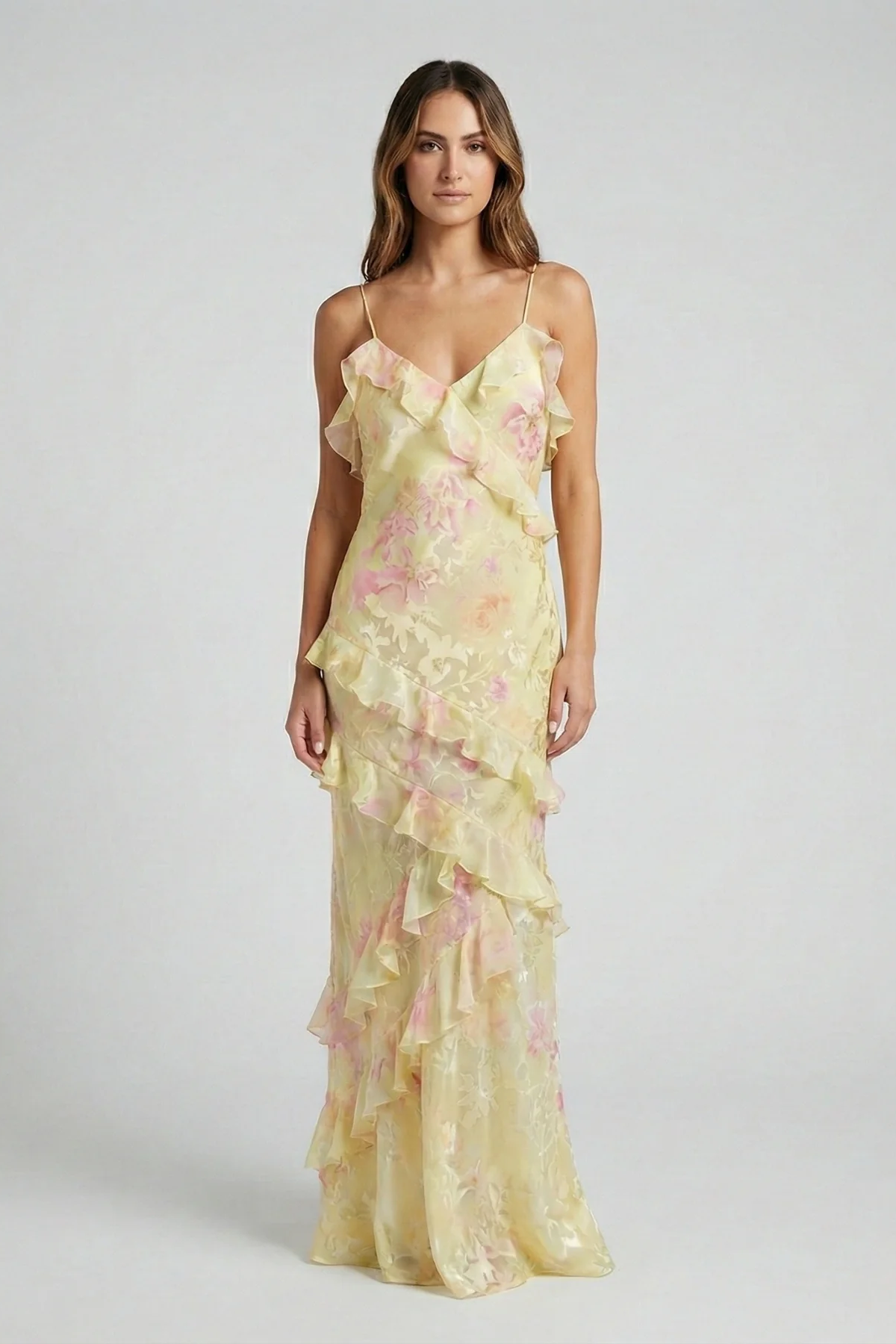 Luna Ethereal | Vestido Maxi de Volantes
