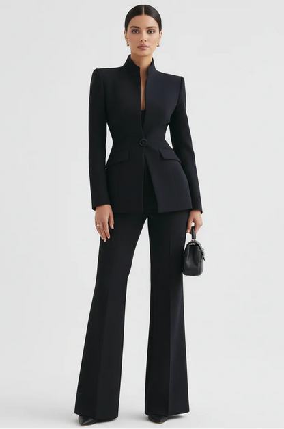 GIA | Traje - Blazer Estructurada y Pantalón Palazzo