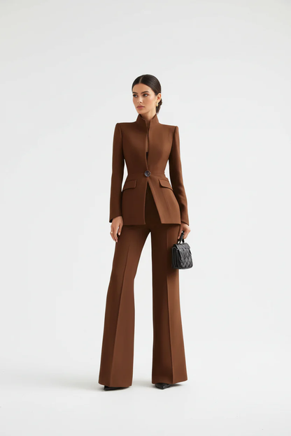 GIA | Traje - Blazer Estructurada y Pantalón Palazzo
