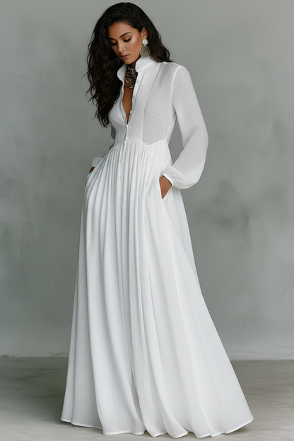 Cintia | Vestido maxi minimalista